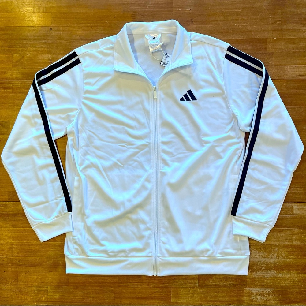 ADIDAS Essentials White 3-Stripes Track Suit - Picture 2 of 12